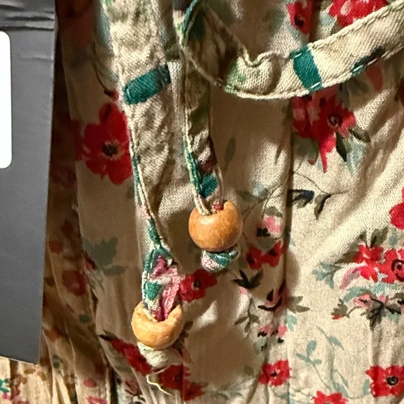 Floral Patchwork Skirt with Ruffled Hem - Picture 10 of 12